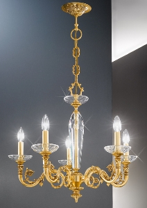 Klassische Hängeleuchte, Pendelleuchten & Hängelampen fürs Schlafzimmer von KOLARZ Leuchten Kronleuchter Contarini  5 Flammig 0299.85.15