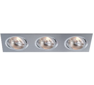 Klassische Einbauleuchten & Einbaulampen von BPM Lighting KATLI Einbauleuchte 3- fach rechteckig 3052GU
