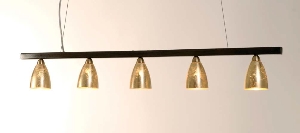 Moderne Hängeleuchte, Pendelleuchten & Hängelampen von Holländer Leuchten Hängeleuchte 5-flg. ALICE TRAVE 300 K 15153 W