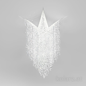 Kristall- fürs Wohnzimmer von KOLARZ Leuchten Deckenleuchte FONTE DI LUCE Ø80 zum eingipsen 5310.10154.940