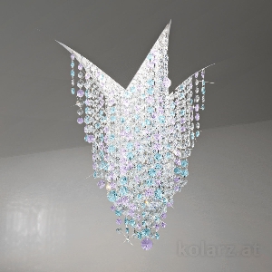Kristall- fürs Wohnzimmer von KOLARZ Leuchten Deckenleuchte FONTE DI LUCE Ø80 5313.10154.940