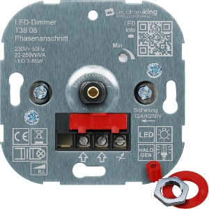 LED-KING Dimmer von LED-KING Dimmer für LED 3-85W, sonst 20-250 W, Phasenanschnitt T39.08