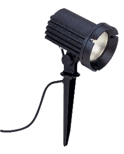 Klassische Bodenleuchten, Pollerleuchten, Kandelaber & Bodenlampen für außen von Albert Leuchten LED-Spieß-Strahler, Alu, schwarz 662421