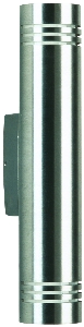 Klassische Außenleuchten & Außenlampen von Albert Leuchten Wandleuchte Typ Nr. 0208 - Edelstahl, für 2 x QT14 - 40 W, G9 690208