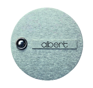 Moderne Albert Leuchten Artikel von Albert Leuchten Klingelplatte Typ Nr. 0945 - kompl. aus Edelstahl 690945