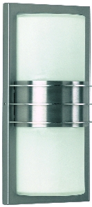 Klassische Außenleuchten & Außenlampen von Albert Leuchten Wand- und Deckenleuchte Typ Nr. 6131 - Edelstahl, für 2 x Lampe, E27 696131