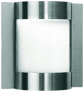 Klassische Außenleuchten & Außenlampen von Albert Leuchten Wandleuchte Typ Nr. 6187 - Edelstahl, für 1 x Lampe, E27 696187