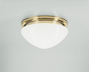 Deckenleuchte Behrens - nur Armatur ohne Glas - von Berliner Messinglampen