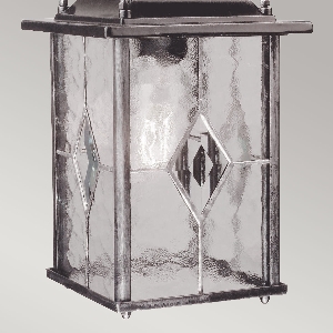 Elstead Wexford 1 Light Chain Lantern - Black/Silver WX9