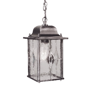 Elstead Wexford 1 Light Chain Lantern - Black/Silver WX9