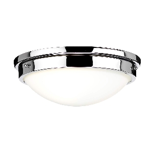 Gravity 2 Light Flush Light - Chrome poli von Elstead