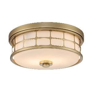 Guardian 2 Light Flush - Lackiertes Naturmessing von Elstead