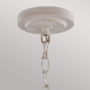 Elstead Hängeleuchte, Pendelleuchten & Hängelampen von Elstead Hartsville 5 Licht Kronleuchter - Chalk Washed/Beachwood FE-HARTSVILLE5