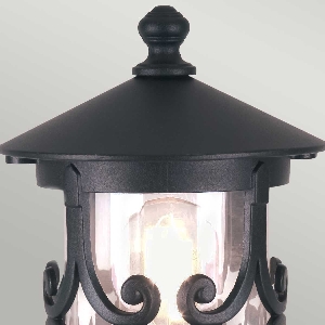 Serie HEREFORD VON ELSTEAD von Elstead von Elstead Hereford 1 Licht Sockellaterne - Schwarz BL12-BLACK