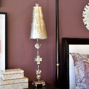 Serie FRAGMENT VON ELSTEAD von Elstead von Elstead Fragment Tischleuchte - Aged Silver FB-FRAGMENT-TL-S