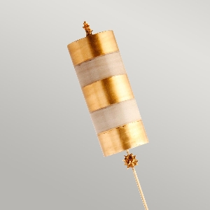 Elstead Artikel von Elstead Nessel Stehleuchte - Blattgold & Taupe FB-NETTLE-G-FL