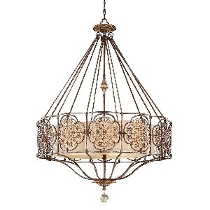 Marcella 4 Kronleuchter - Britische Bronze/Oxidierte Bronze von Elstead