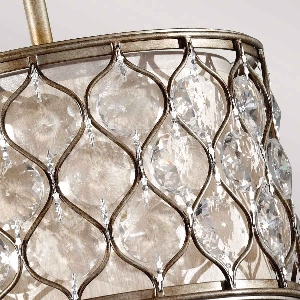 Serie LUCIA VON ALLE von Alle von Elstead Lucia 1 Pendelleuchte - Brüniertes Silber FE-LUCIA-P-C