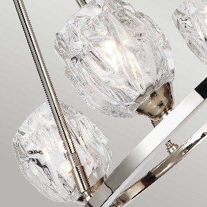 Hängeleuchte, Pendelleuchten & Hängelampen von Elstead Rubin 4-Kronleuchter - Nickel poliert FE-RUBIN4