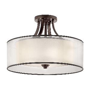 Lacey 4 Light Semi-Flush - Mission Bronze von Elstead