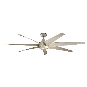 Lehr - 80in / 203cm Ventilator - Antikes Satin Silber von Elstead