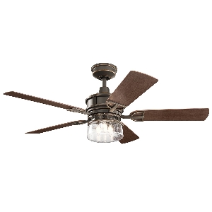 Lyndon Patio - 52in / 132cm Fan - Olde Bronze von Elstead