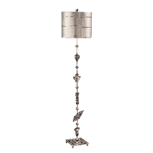 Fragment 1 Light Floor Lamp - Aged Silver von Elstead