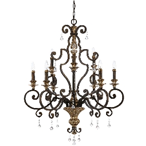 Marquette lustre à 9 lampes - Heirloom von Elstead
