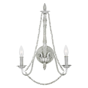 Maryville 2 Light Wall Light - Washed Grey von Elstead