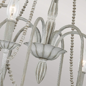Hängeleuchte, Pendelleuchten & Hängelampen von Elstead Maryville 9 Light Chandelier - Washed Grey FE-MARYVILLE9