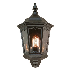 Elstead&nbsp;Medstead 1 Light Half Lantern - Black&nbsp;MD7-BLACK