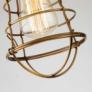 Elstead Sonderangebote - Sale bei Deckenleuchten & Deckenlampen von Elstead Mixon 1 Light Semi-Flush - Weathered Brass QZ-MIXON-SF-WS