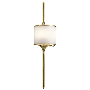 Elstead Sonderangebote - Sale bei Wandlampen & Wandleuchten von Elstead Mona 2 Light Large Wall Light - Natural Brass KL-MONA-L-NBR