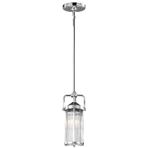 Paulson 1 Licht Mini Pendelleuchte - Chrom von Elstead