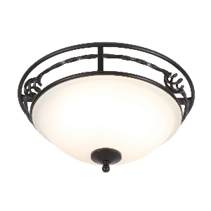 Pembroke plafonnier léger 2 Style A - Noir von Elstead