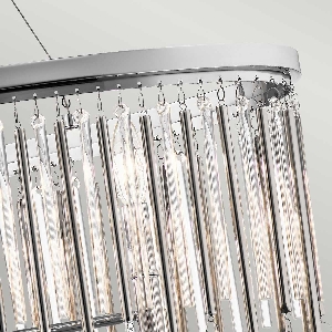 Hängeleuchte, Pendelleuchten & Hängelampen von Elstead Piper 6 Light Oval Kronleuchter/ Pendelleuchte - Poliertes Chrom KL-PIPER-ISLE-PC