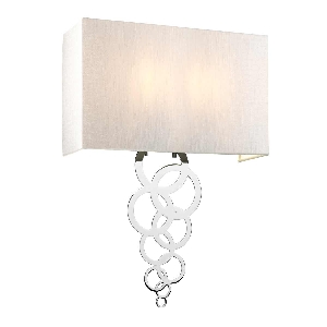 Applique Rosa Large 2 Light - Chrome poli von Elstead