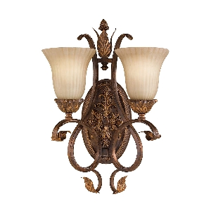 Sonoma Valley Applique murale à 2 lumières - Écaille vieillie von Elstead