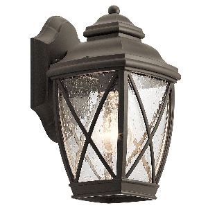 Tanger 1 petite lanterne murale lumineuse - Bronze ancien von Elstead