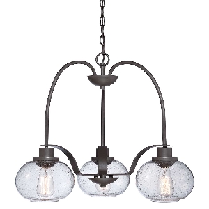 Trilogy 3 Licht Kronleuchter - Alte Bronze von Elstead