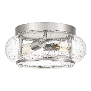 Trilogy 2 Licht bündig - Nickel gebürstet von Elstead