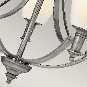 Serie TRUMAN VON ALLE von Alle von Elstead Truman 5armiger Kronleuchter - Antik Nickel HK-TRUMAN5