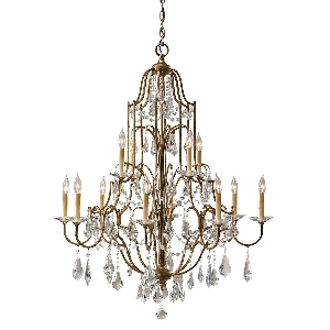 Valentina 12 Licht Multi-Light-Tier-Kronleuchter - oxidierte Bronze von Elstead