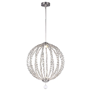 Oberlin Medium LED Pendelleuchte - Satin Nickel von Elstead