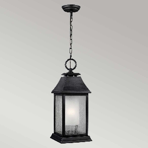 Serie SHEPHERD VON ELSTEAD von Elstead von Elstead Shepherd 1 Light Large Chain Laterne - Dunkel verwittertes Zink FE-SHEPHERD-8L