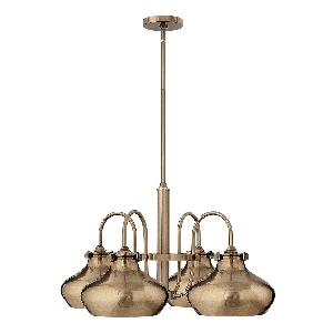 Congress 4 Light Kronleuchter - Gebürstetes Karamell von Elstead