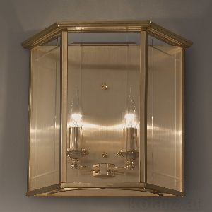 KOLARZ-Austrolux Leuchten Wandleuchten & Wandlampen von KOLARZ-Austrolux Leuchten Wandleuchte ORANGERIE, Altmessing Länge 34 cm, Breite 38 cm, Ausladung 19 cm, 2 flg., E14, 60 W 0251.62E.4