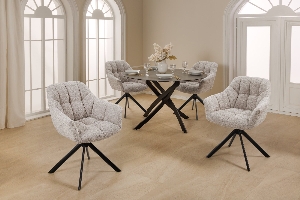 Serie PAPILLON VON CASA ELITE von Casa Élite von Casa Élite Drehstuhl PAPILLON 44592