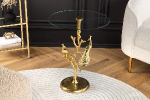 Serie WILDLIFE VON CASA ELITE von Casa Élite von Casa Élite Beistelltisch WILDLIFE PEACOCK 44829