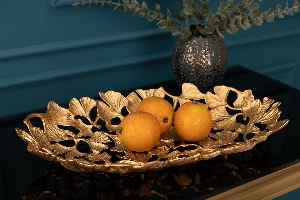 Casa Élite Schalen von Casa Élite Dekoschale GINKGO LEAVES 41793